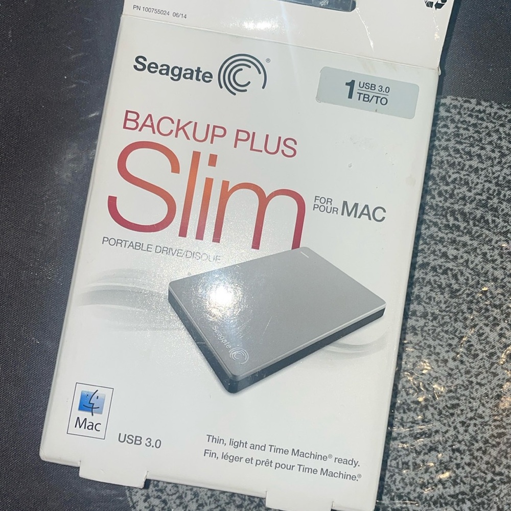 Seagate Backup Plus Slim 1TB, External HDD